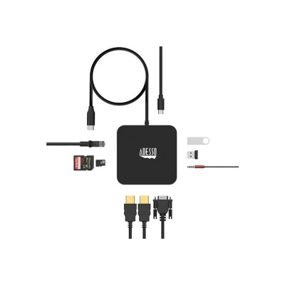 Adesso 78545100 док-станция USB-C 11-in-1 с HDMI, VGA, RJ-45 Adesso 78545100 док-станция USB-C 11-in-1 с HDMI, VGA, RJ-45
