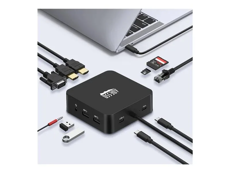 Adesso 78545100 док-станция USB-C 11-in-1 с HDMI, VGA, RJ-45