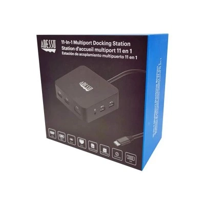 Adesso 78545100 док-станция USB-C 11-in-1 с HDMI, VGA, RJ-45 Adesso 78545100 док-станция USB-C 11-in-1 с HDMI, VGA, RJ-45