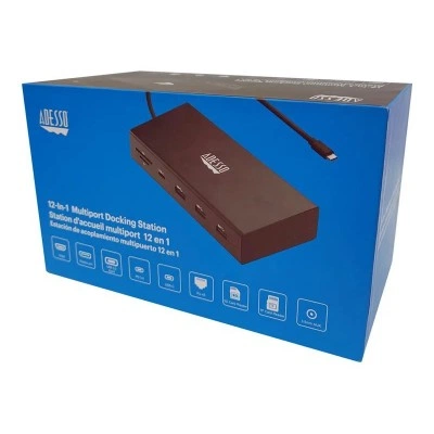 Adesso 78545101 док-станция USB-C 12-in-1 с DisplayPort и HDMI Adesso 78545101 док-станция USB-C 12-in-1 с DisplayPort и HDMI