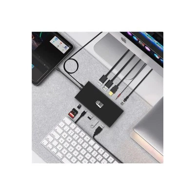 Adesso 78545101 док-станция USB-C 12-in-1 с DisplayPort и HDMI Adesso 78545101 док-станция USB-C 12-in-1 с DisplayPort и HDMI