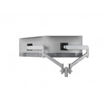 Крепление Atdec Dual Dynamic Arm 78789015 для 2 мониторов, серебристое