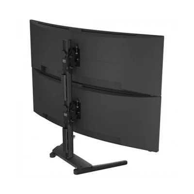 Atdec AWMS-2-BT75-FS 78789021 крепление для 2 мониторов, вертикальное, черное Atdec AWMS-2-BT75-FS 78789021 крепление для 2 мониторов, вертикальное, черное