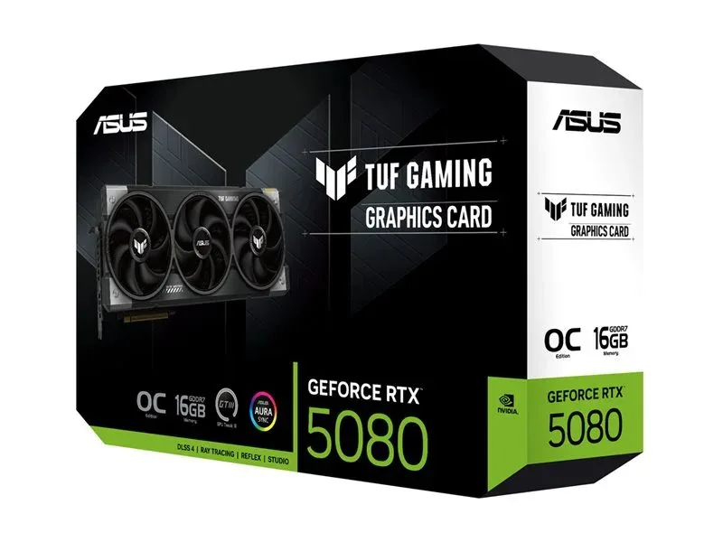 ASUS 78810503 видеокарта TUF Gaming GeForce RTX 5080 16GB GDDR7 OC Edition (ЛЕНОВО) ASUS 78810503 видеокарта TUF Gaming GeForce RTX 5080 16GB GDDR7 OC Edition (ЛЕНОВО)