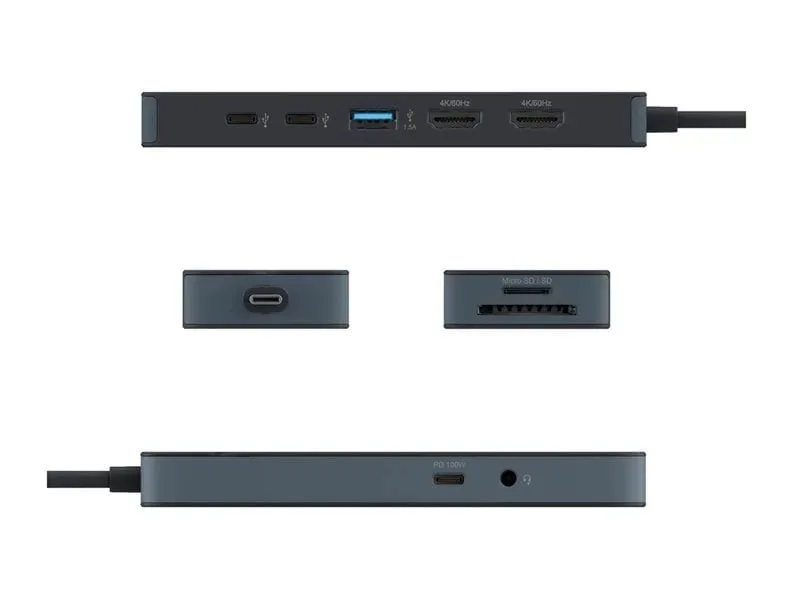 HyperDrive Flex 9 Port USB-C Dock 78815066 - компактная док-станция Hyper (ЛЕНОВО) HyperDrive Flex 9 Port USB-C Dock 78815066 - компактная док-станция Hyper (ЛЕНОВО)